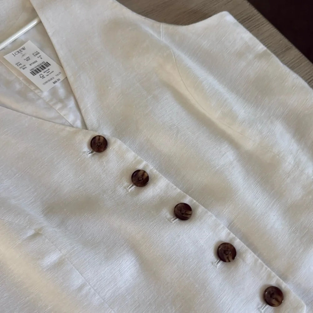 J. Crew Linen Vest - Picture 5 of 8